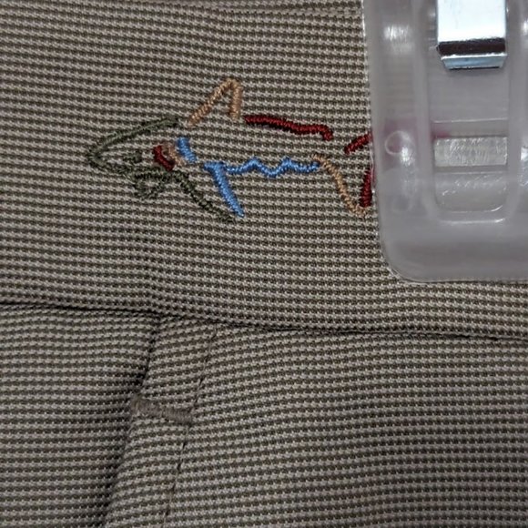 Men's Greg Norman Stretch Pocket Travel Pant 32Wx32L Beige weave - Picture 3 of 5